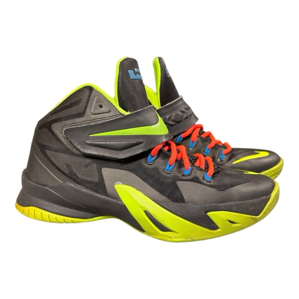 Boys Nike LeBron Zoom Soldier 8 'Magnet Grey' Basketball Shoe 5Y